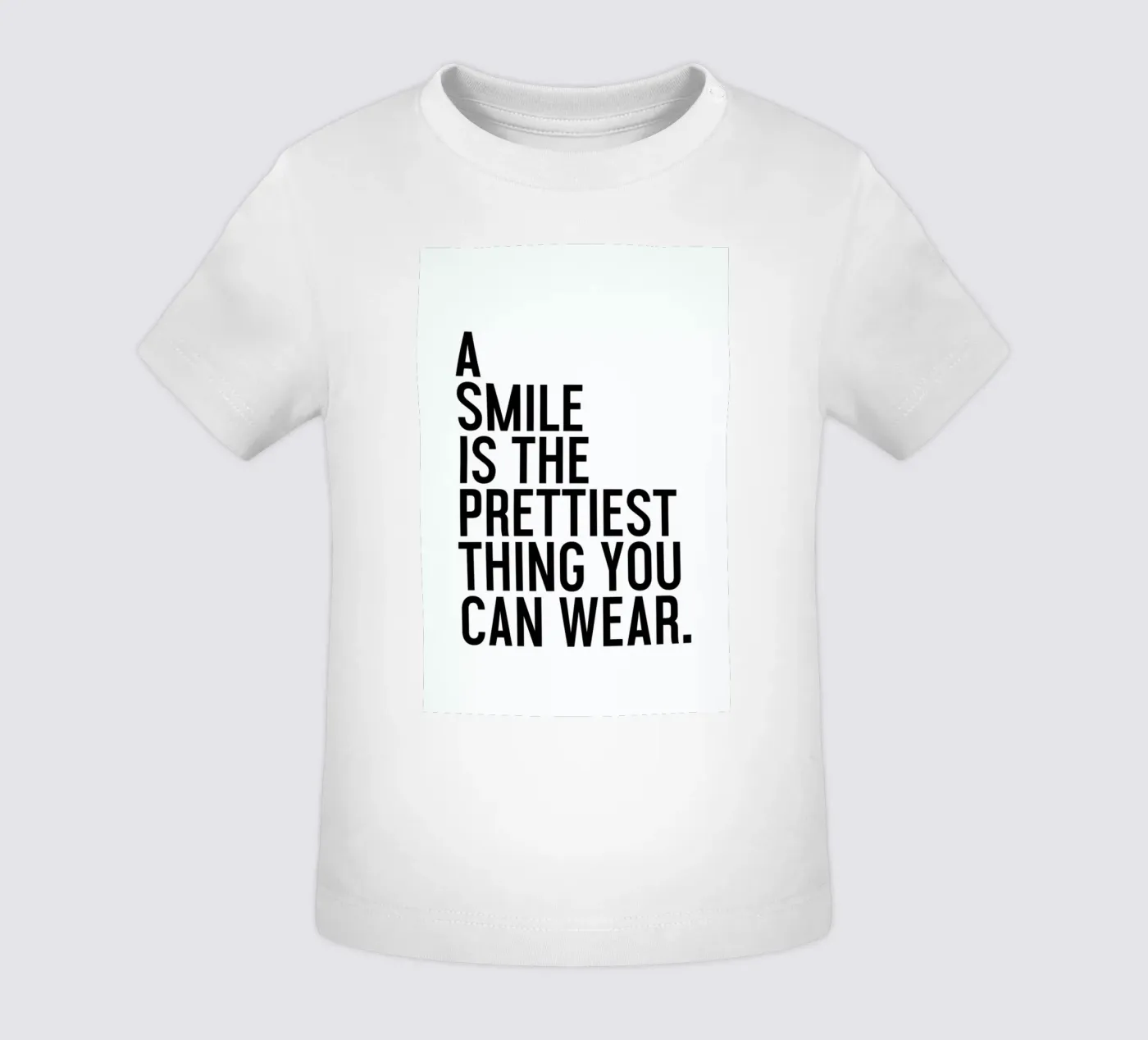 A Smile Is The Prettiest maglietta neonato da Honeymoon Hotel