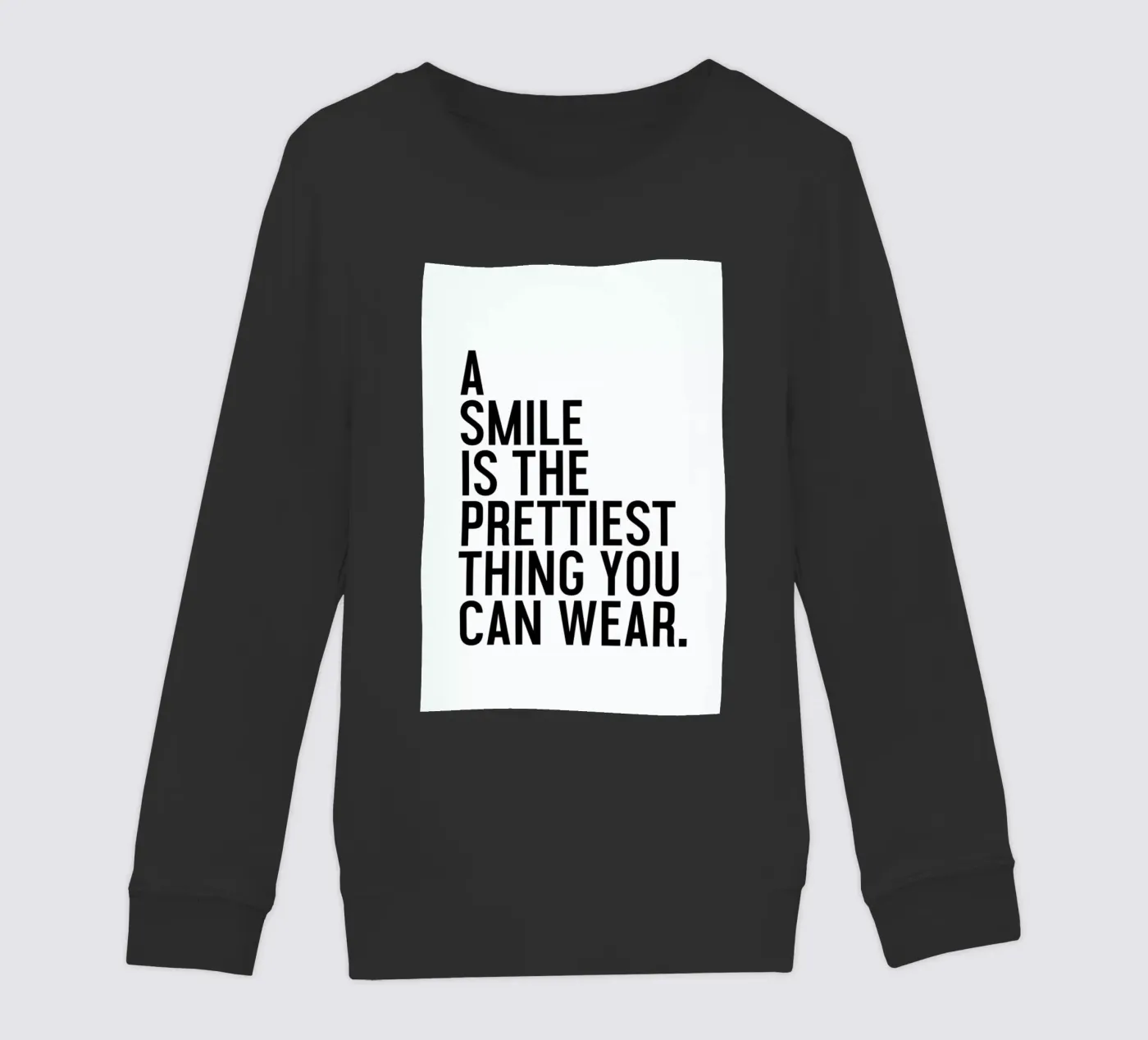 A Smile Is The Prettiest Kinder Sweatshirt von Honeymoon Hotel