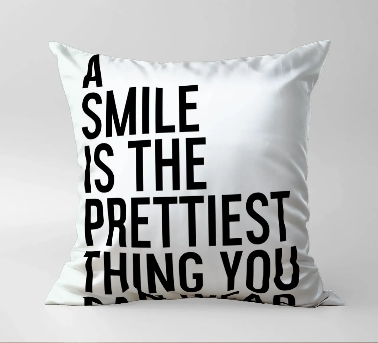 A Smile Is The Prettiest cuscino da Honeymoon Hotel