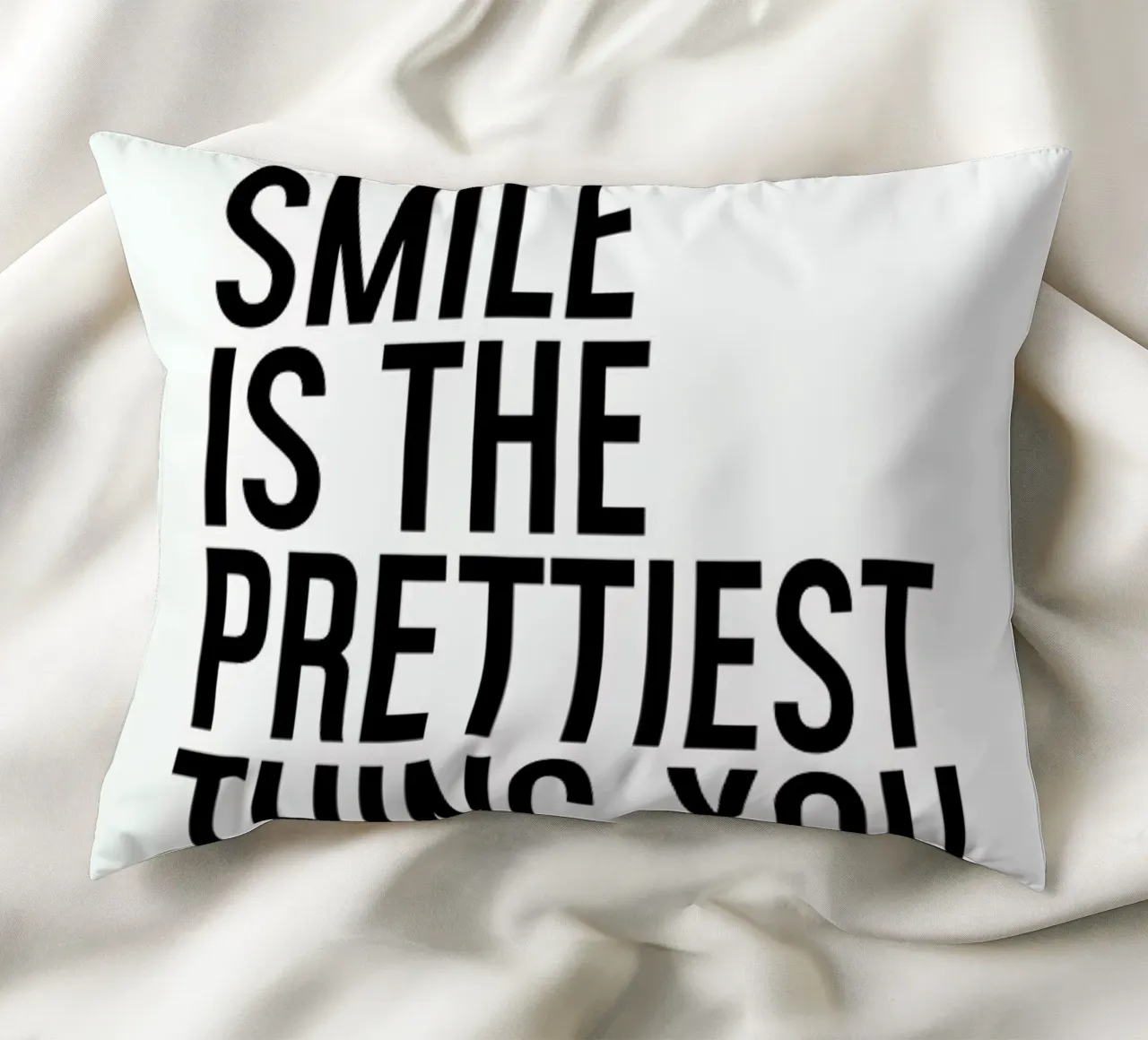 A Smile Is The Prettiest cuscino da Honeymoon Hotel