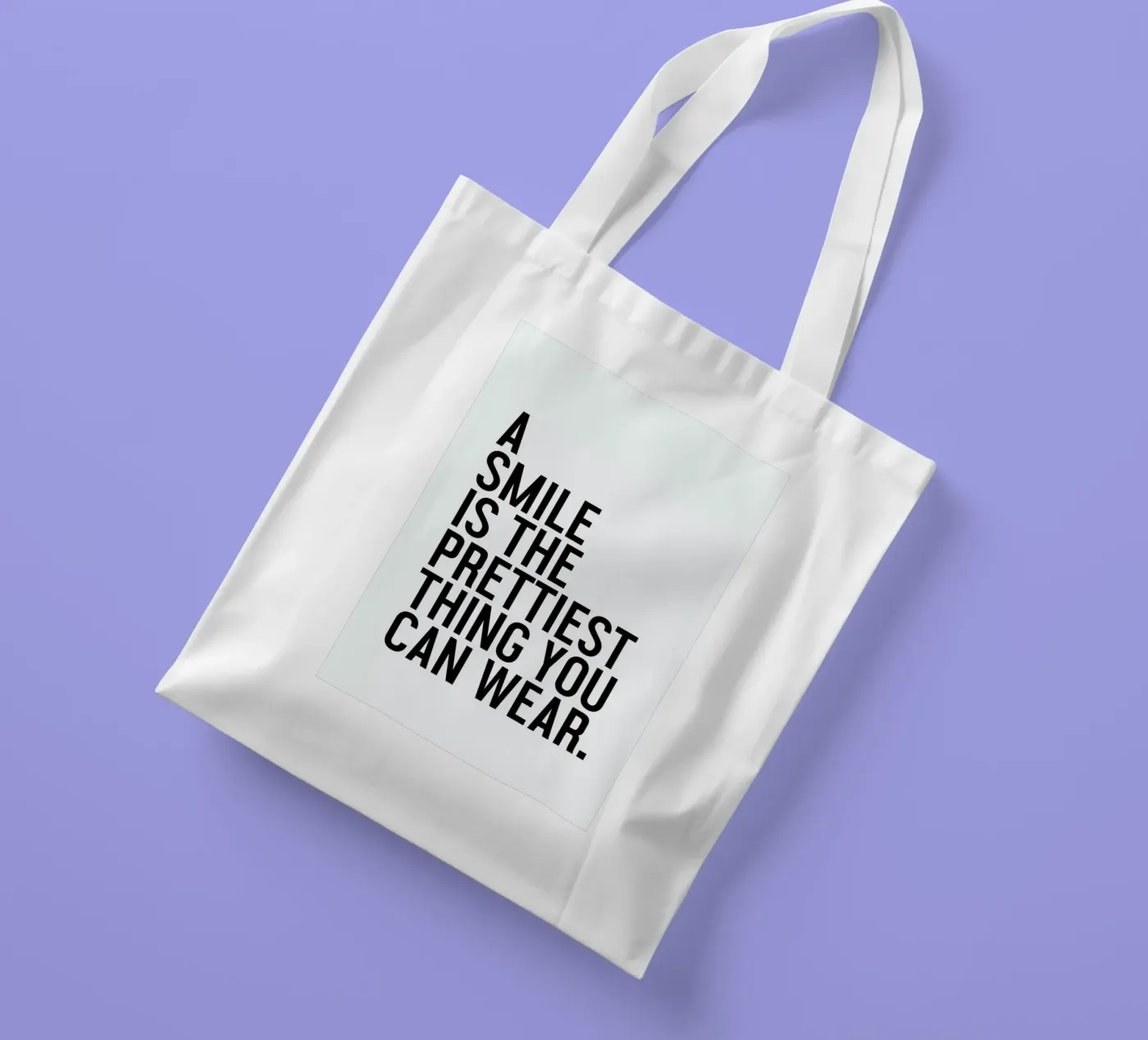 A Smile Is The Prettiest borsa in juta da Honeymoon Hotel
