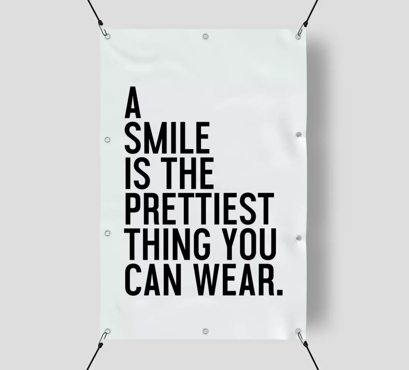 A Smile Is The Prettiest telo in pvc da Honeymoon Hotel