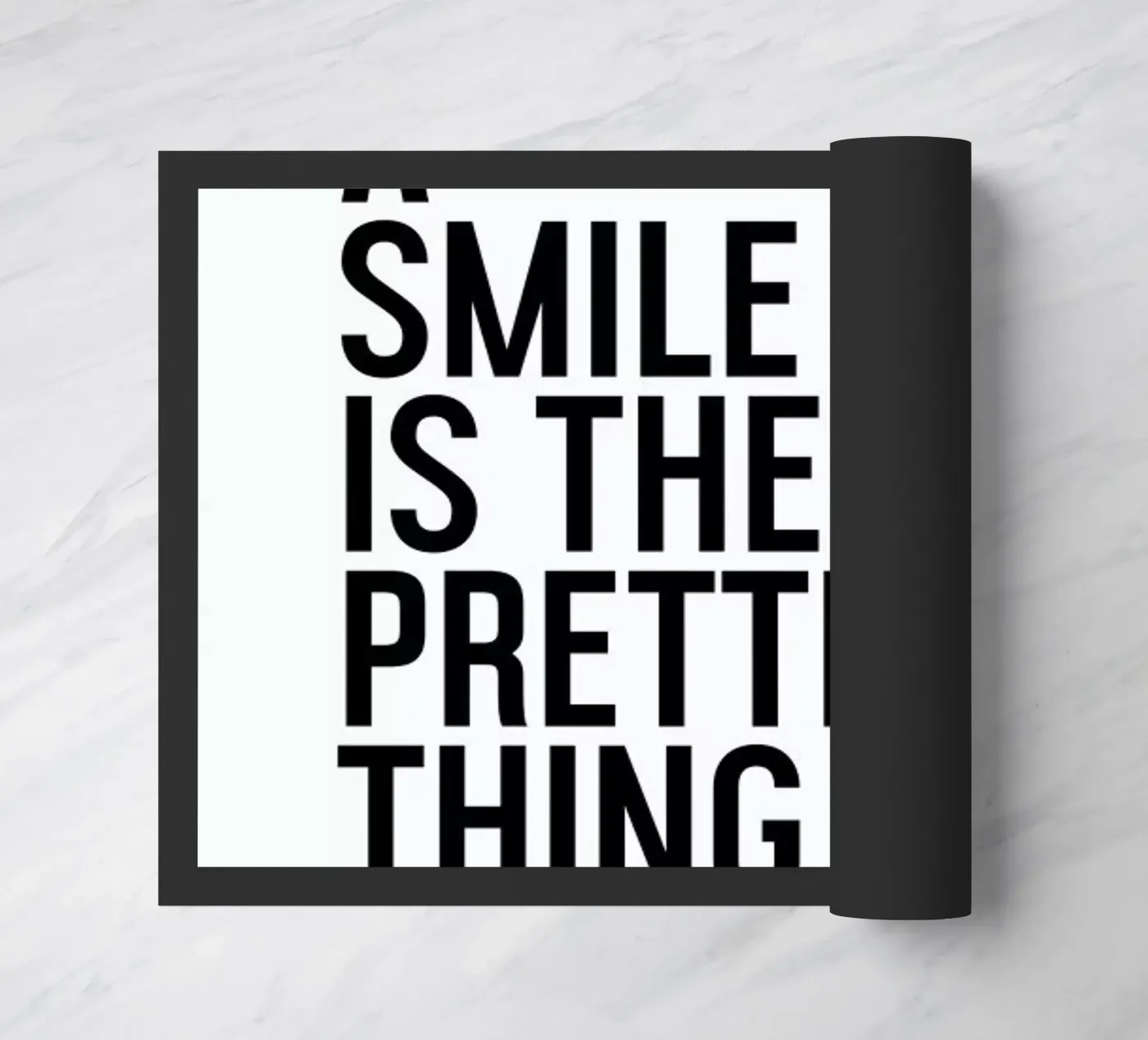 A Smile Is The Prettiest Fußmatte von Honeymoon Hotel