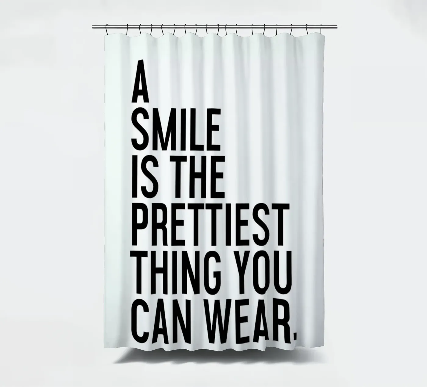 A Smile Is The Prettiest tenda da doccia da Honeymoon Hotel