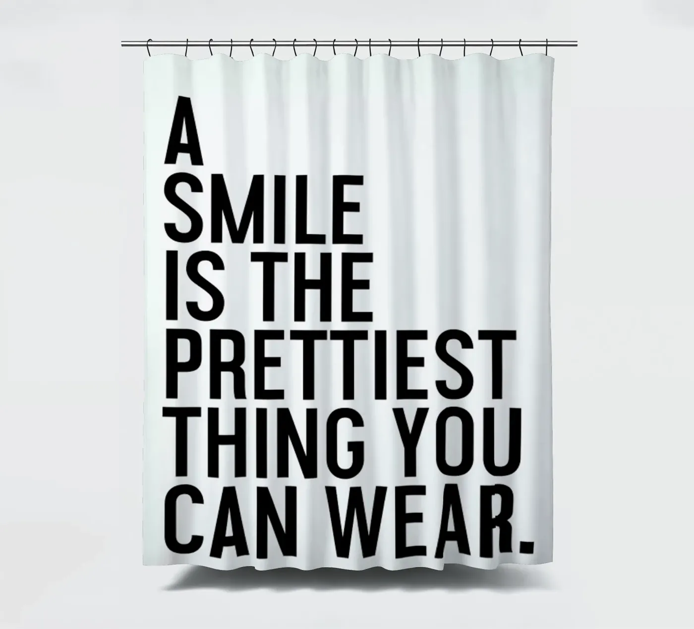 A Smile Is The Prettiest tenda da doccia da Honeymoon Hotel
