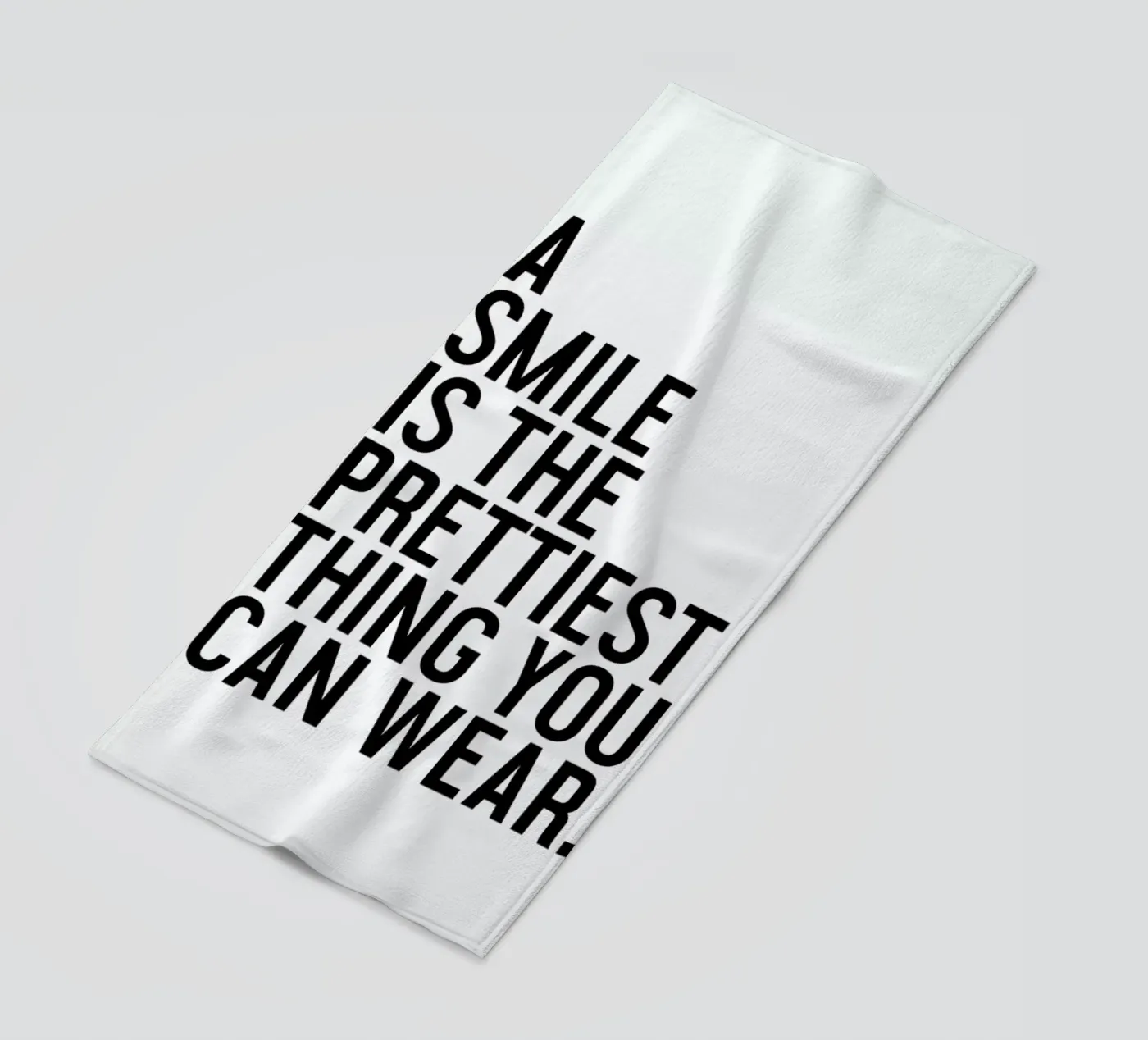A Smile Is The Prettiest Strandtuch von Honeymoon Hotel