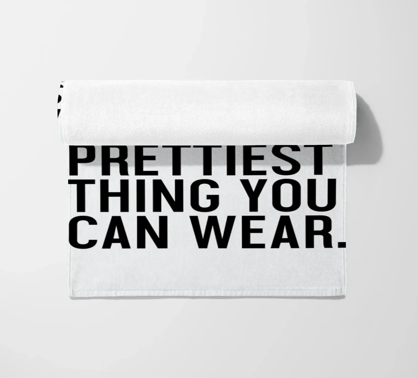 A Smile Is The Prettiest Strandtuch von Honeymoon Hotel