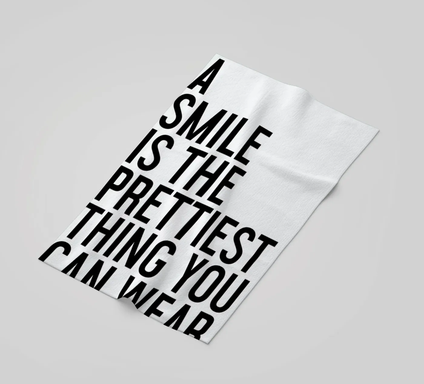 A Smile Is The Prettiest Strandtuch von Honeymoon Hotel