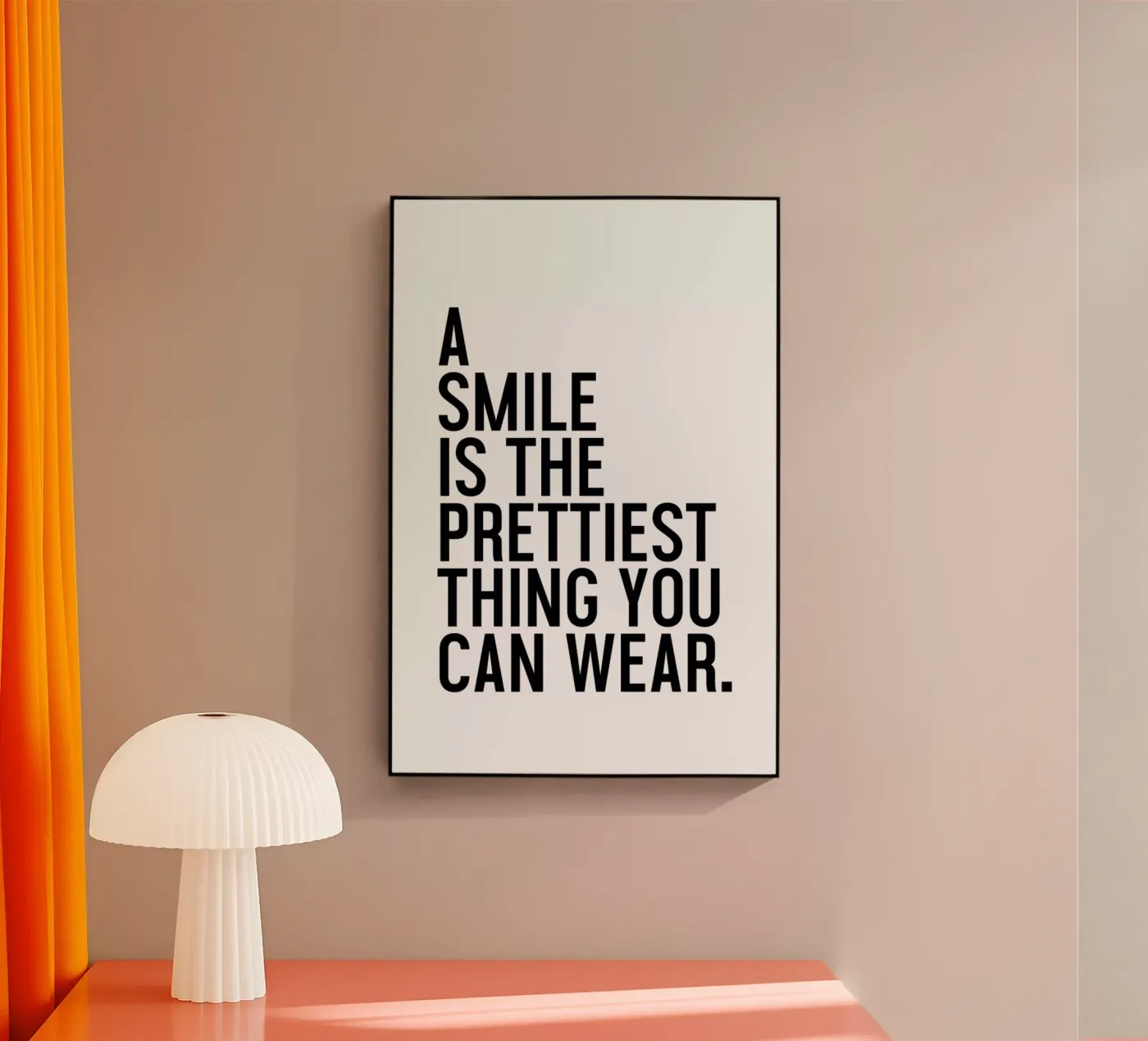 A Smile Is The Prettiest plexiglass da Honeymoon Hotel