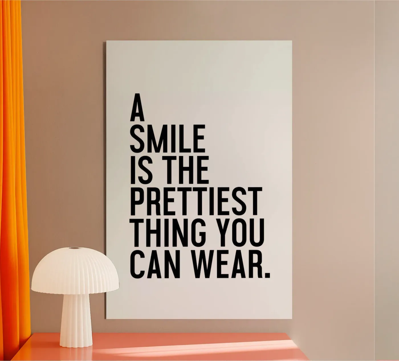 A Smile Is The Prettiest alluminio dibond da Honeymoon Hotel