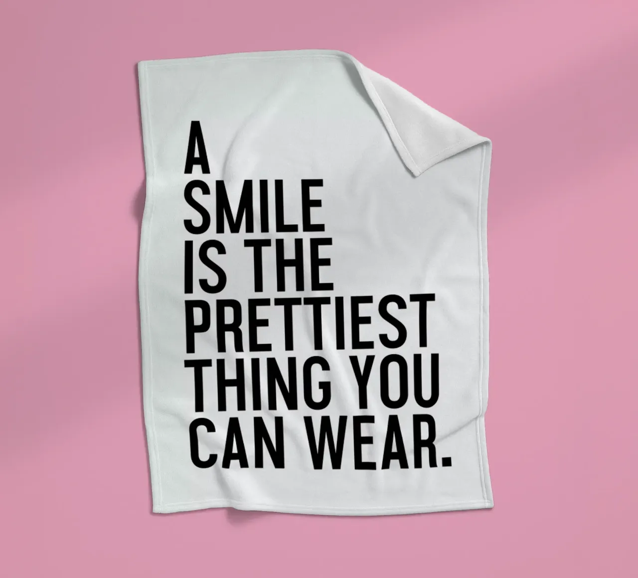 A Smile Is The Prettiest coperta in pile da Honeymoon Hotel