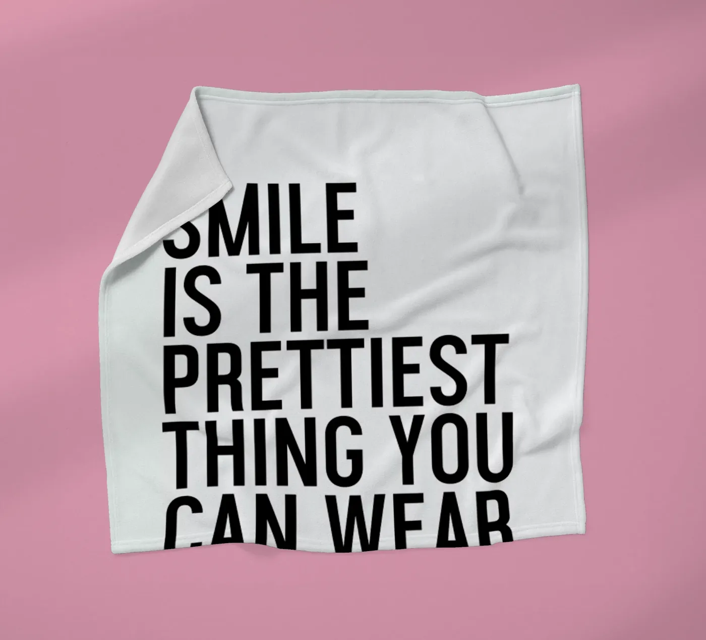 A Smile Is The Prettiest coperta in pile da Honeymoon Hotel