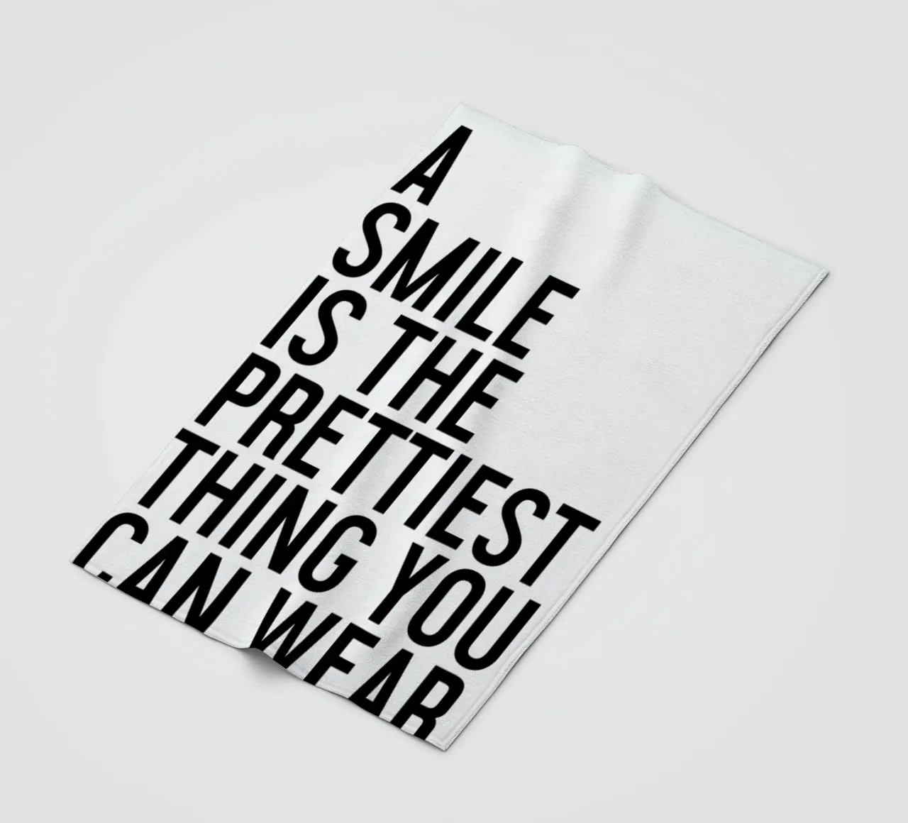 A Smile Is The Prettiest coperta in pile da Honeymoon Hotel