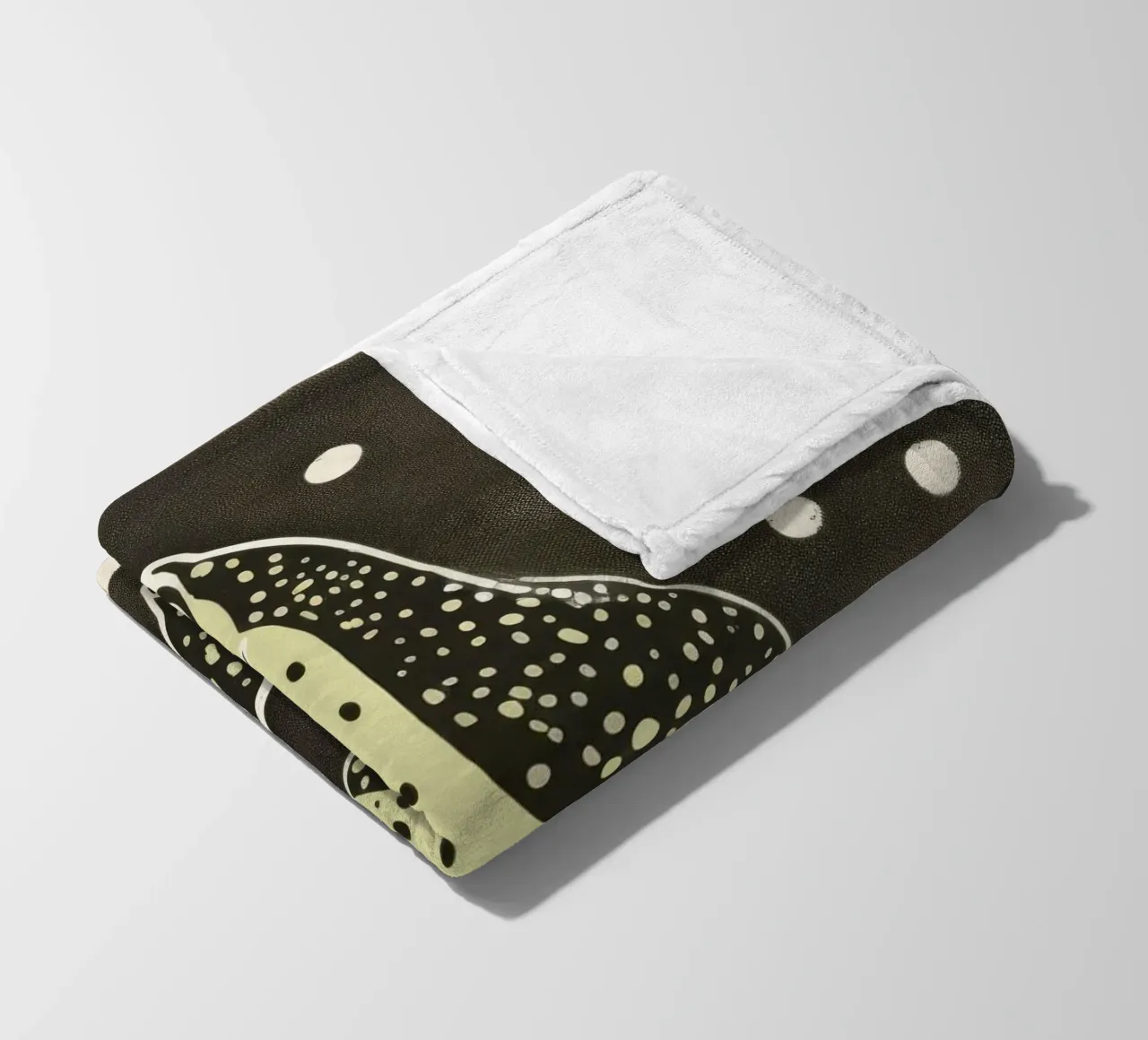 Geco verde 1 coperta in pile da Minimal Animal Art