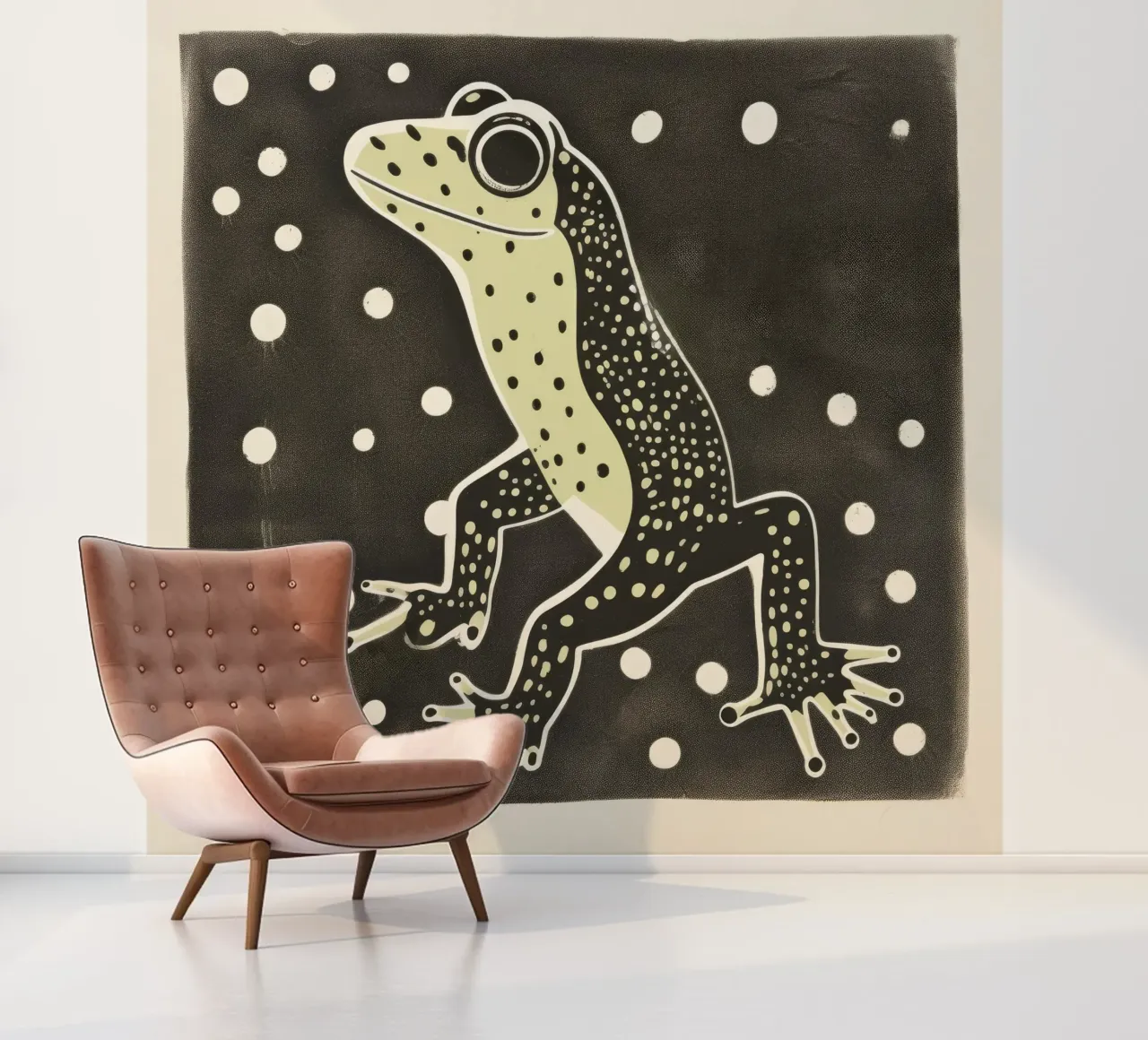 Green Gecko 1 photo wallpaper by Minimal Animal Art