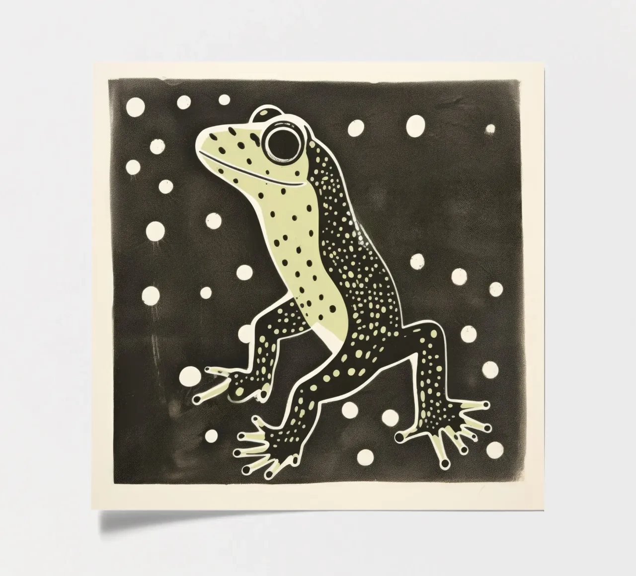 Green Gecko 1 sticker sheet by Minimal Animal Art