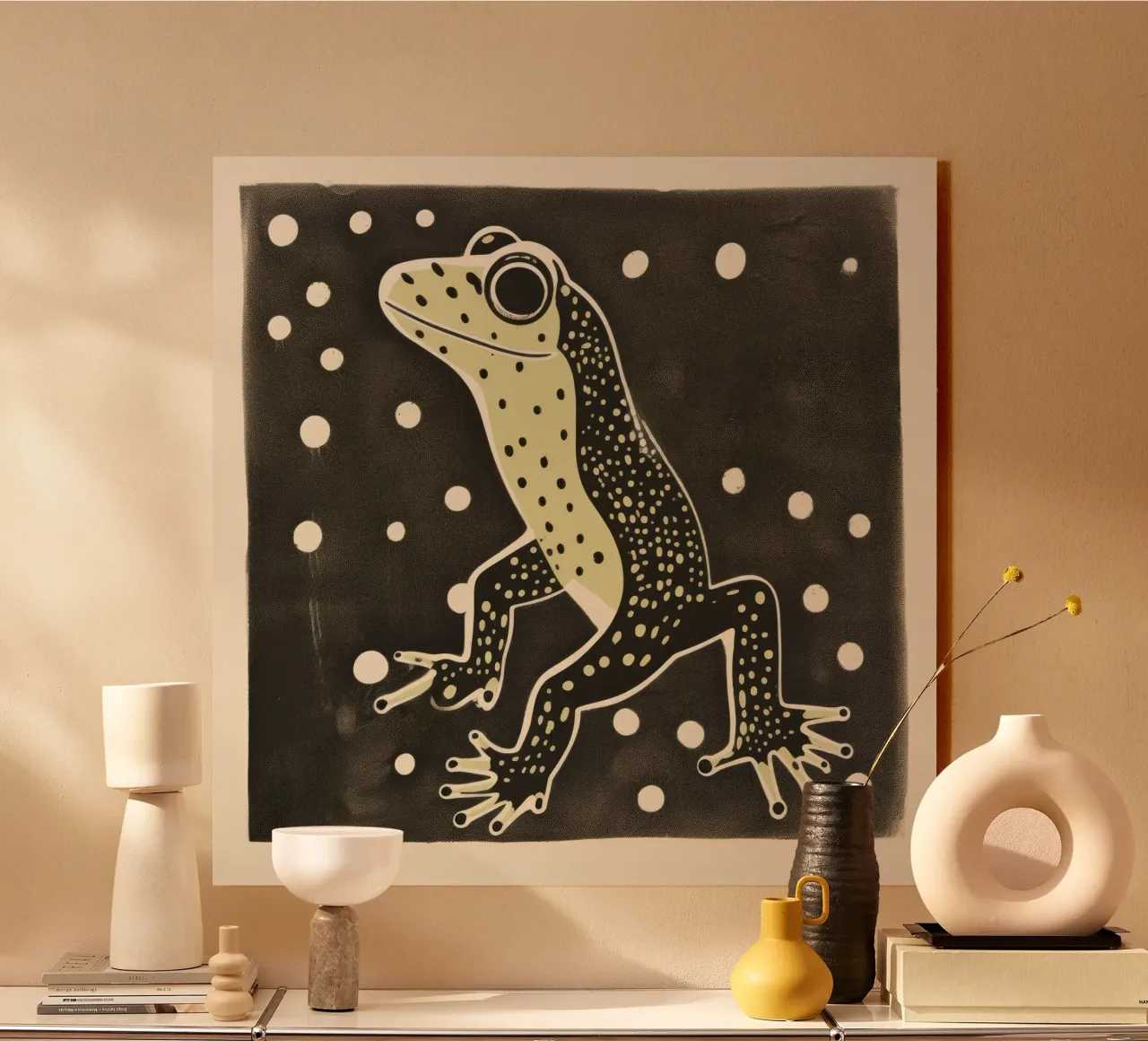 Geco verde plexiglass da Minimal Animal Art