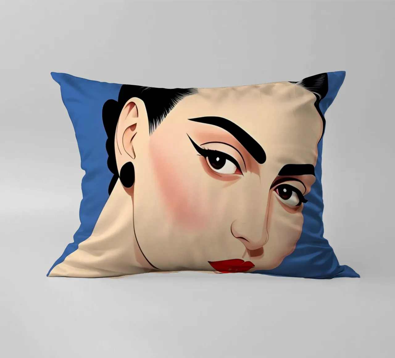 Frida Kahlo e la scimmia da compagnia cuscino da ART DECO