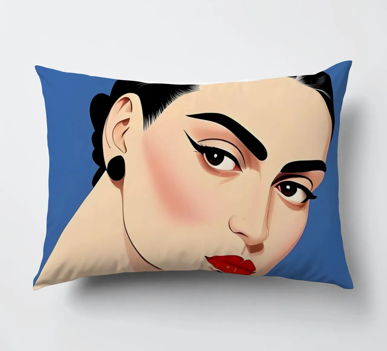 Frida Kahlo e la scimmia da compagnia cuscino da ART DECO