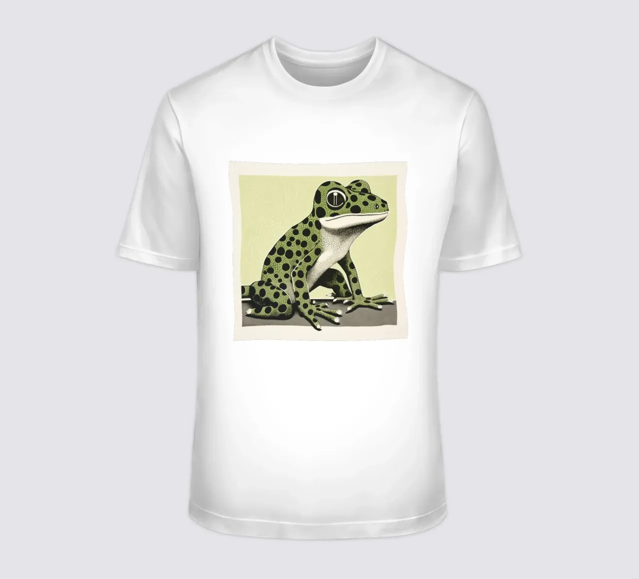 Green Gecko 4 t-shirt by Minimal Animal Art