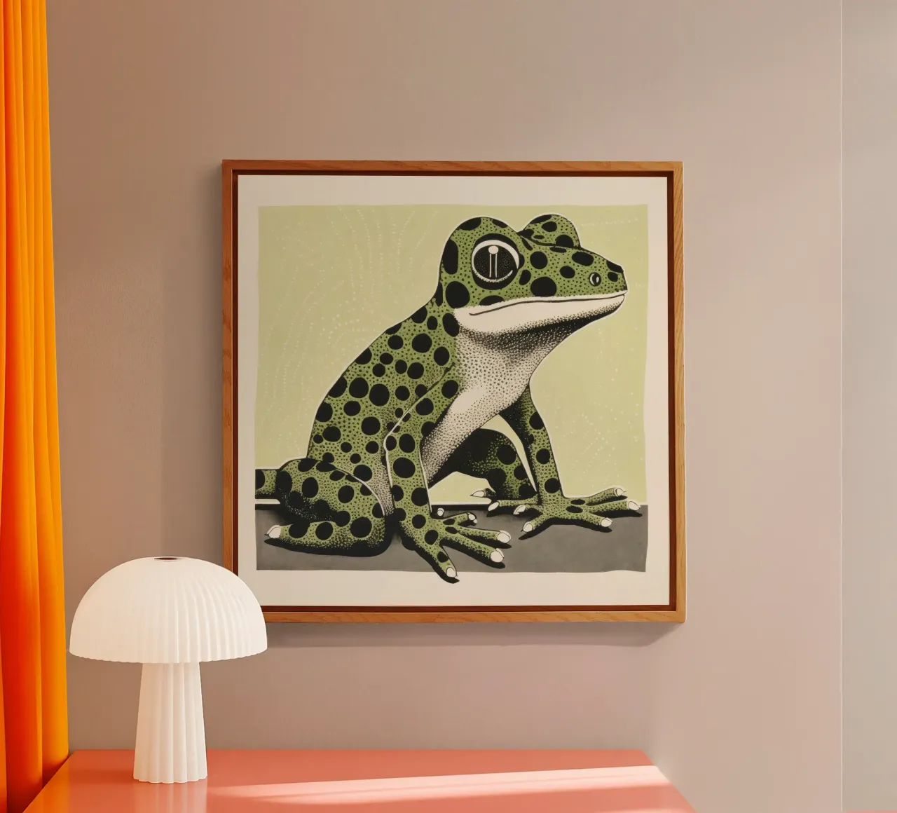 Geco verde plexiglass da Minimal Animal Art