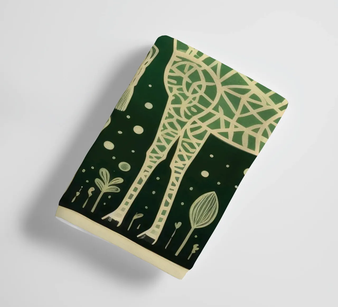Giraffa verde 2 asciugamano da bagno da Minimal Animal Art