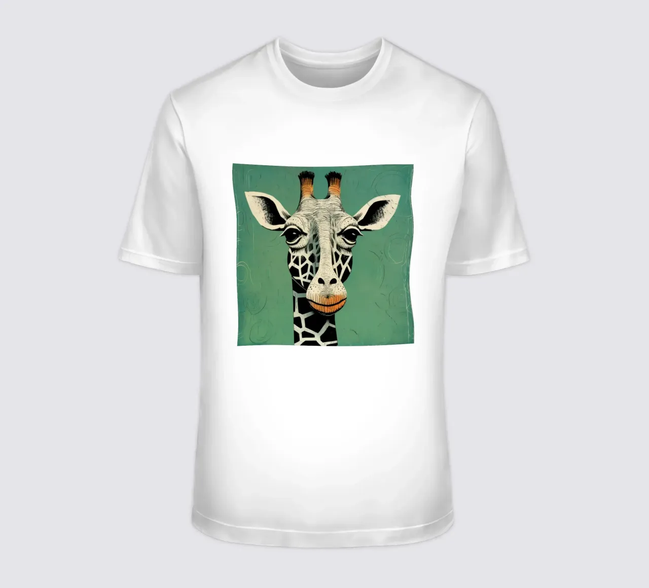 Giraffa verde 3 t-shirt da Minimal Animal Art