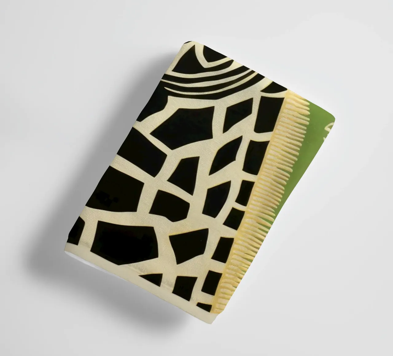Giraffa verde 4 asciugamano da bagno da Minimal Animal Art