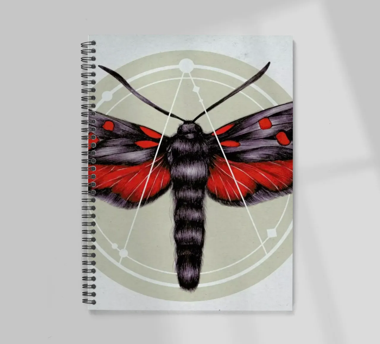 Necromancy 1 spiral notebook by The White Deer