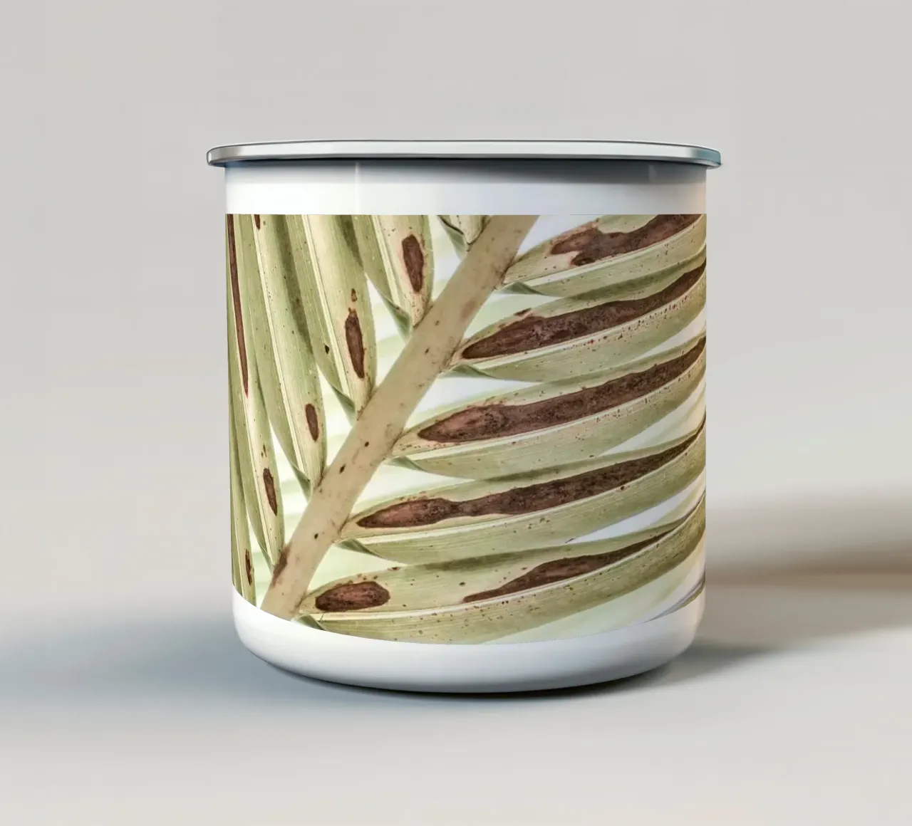 Palm leaf (close-up) tazza in smalto da adrianooliveiraphoto