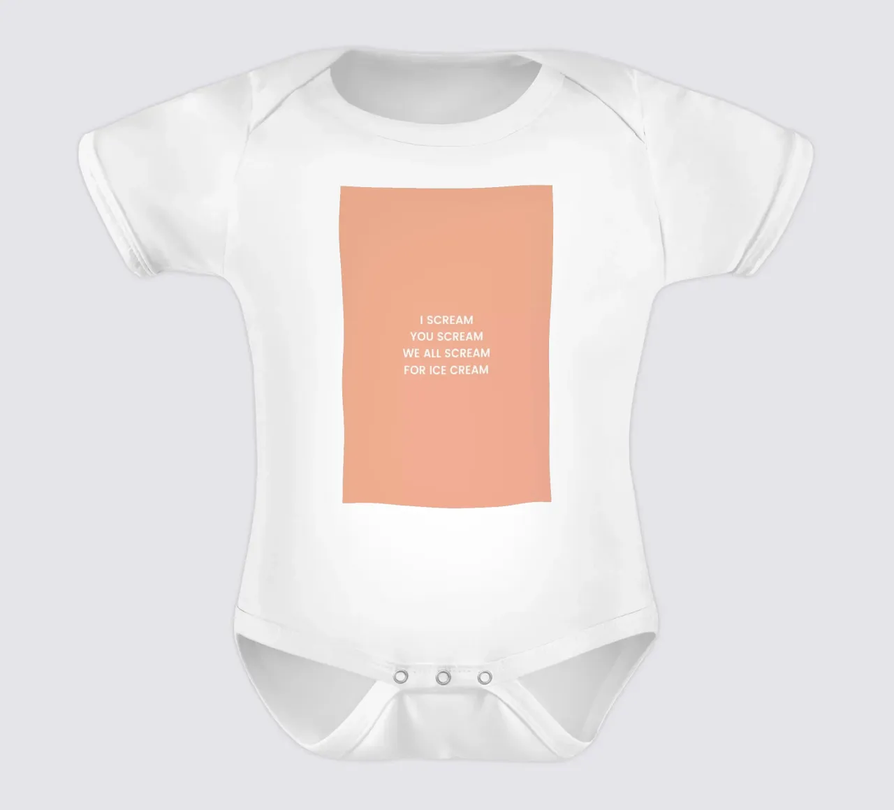 I Scream for Ice Cream body neonato maniche corte da Studio One