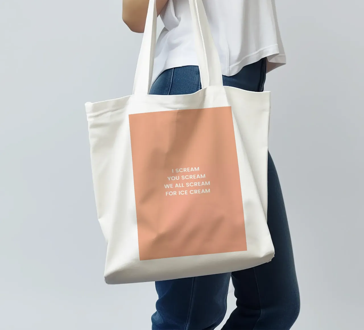 I Scream for Ice Cream borsa in juta da Studio One