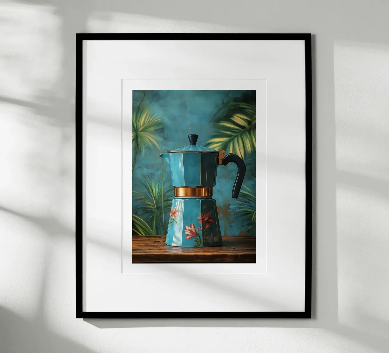 Caffettiera a fiori poster da Spice & Style