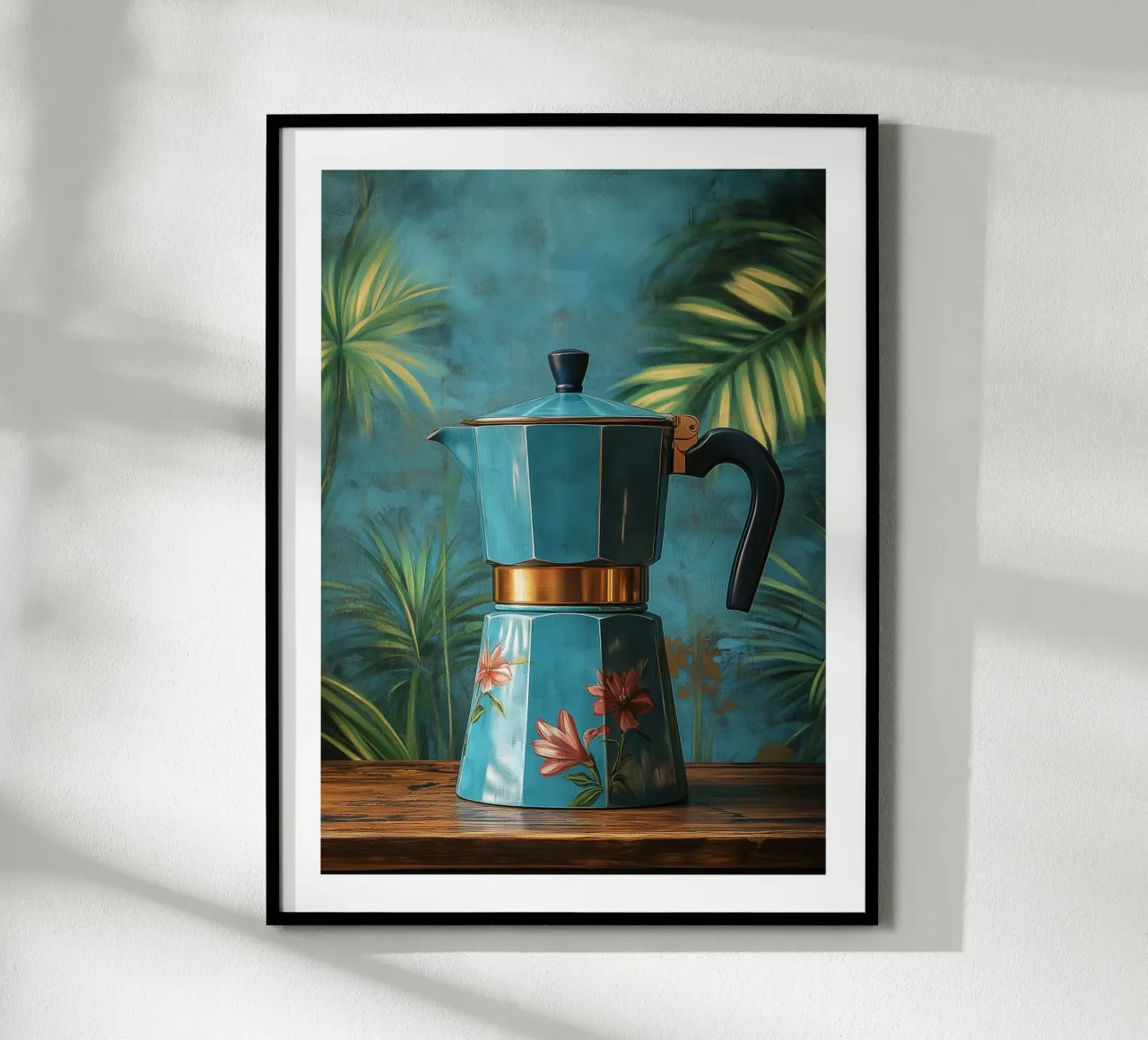 Caffettiera a fiori poster da Spice & Style