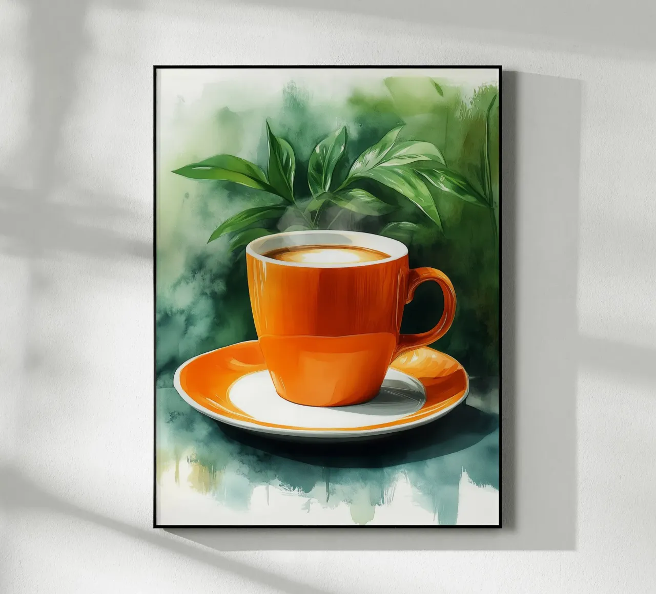 Oranje belastingen acryl van Spice & Style
