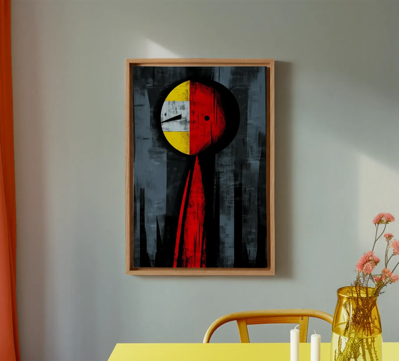 Gefragmenteerde identiteit canvas van melipo-art