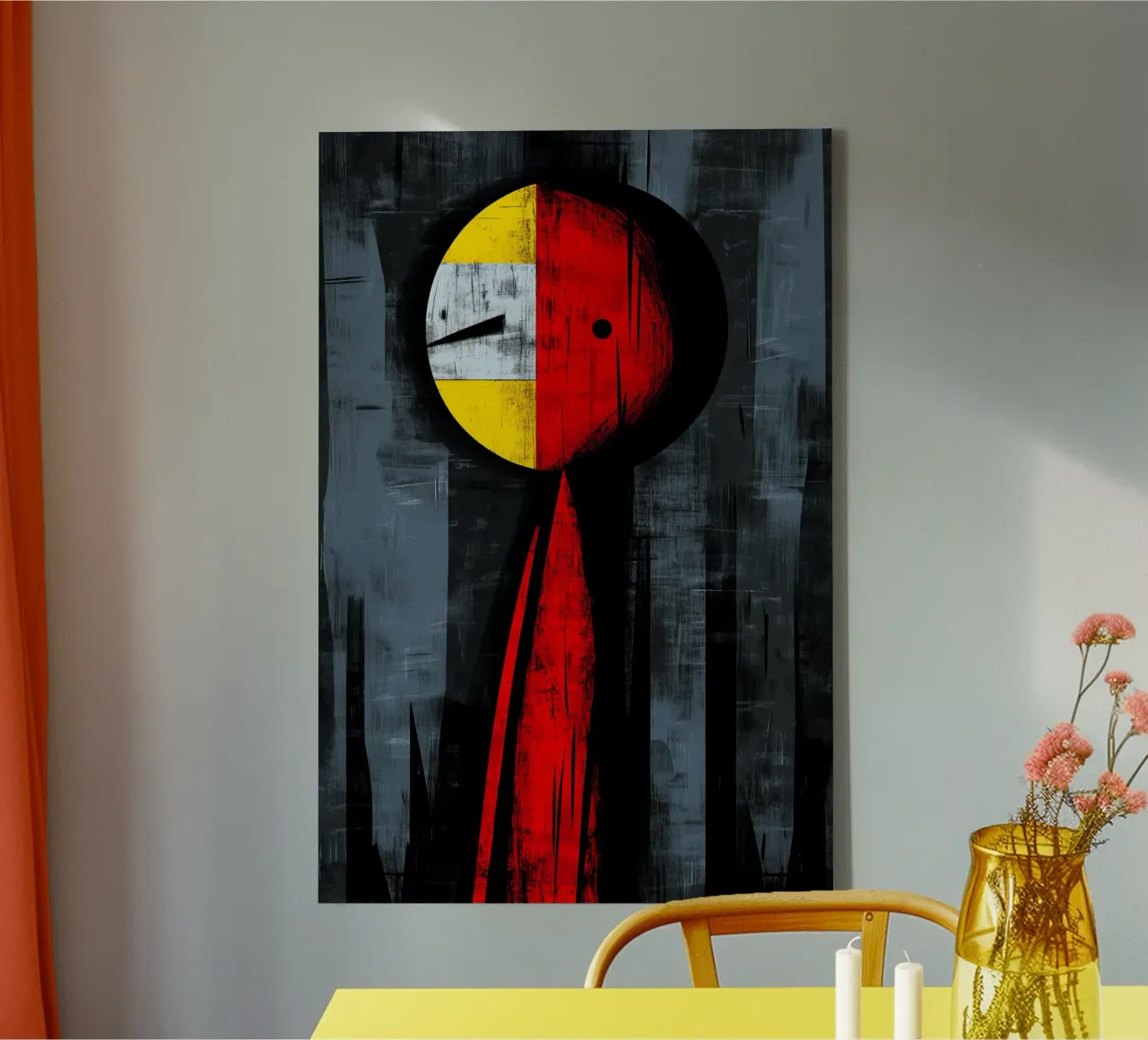 Gefragmenteerde identiteit canvas van melipo-art