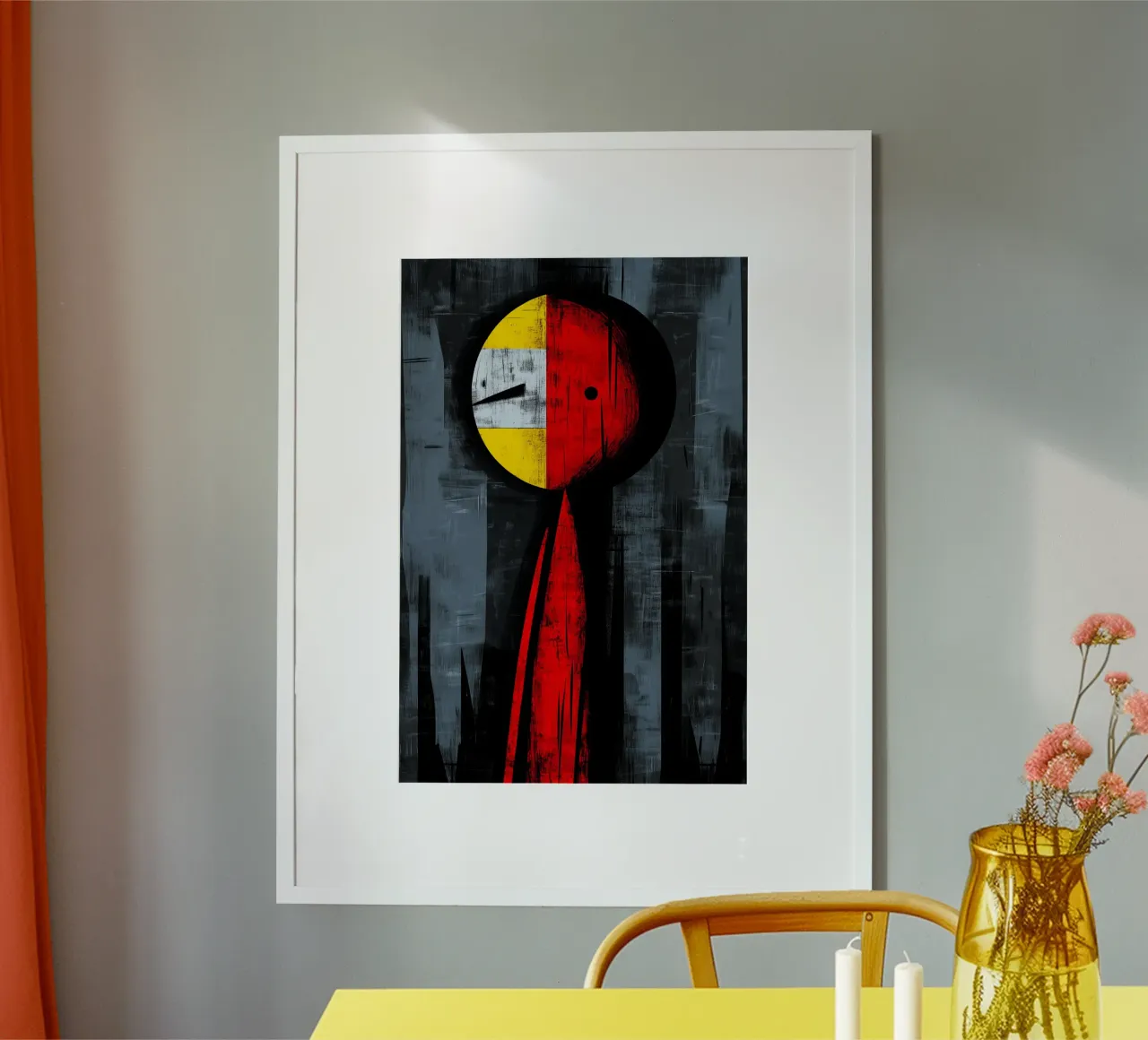 Identità frammentata poster con telaio in plastica da melipo-art
