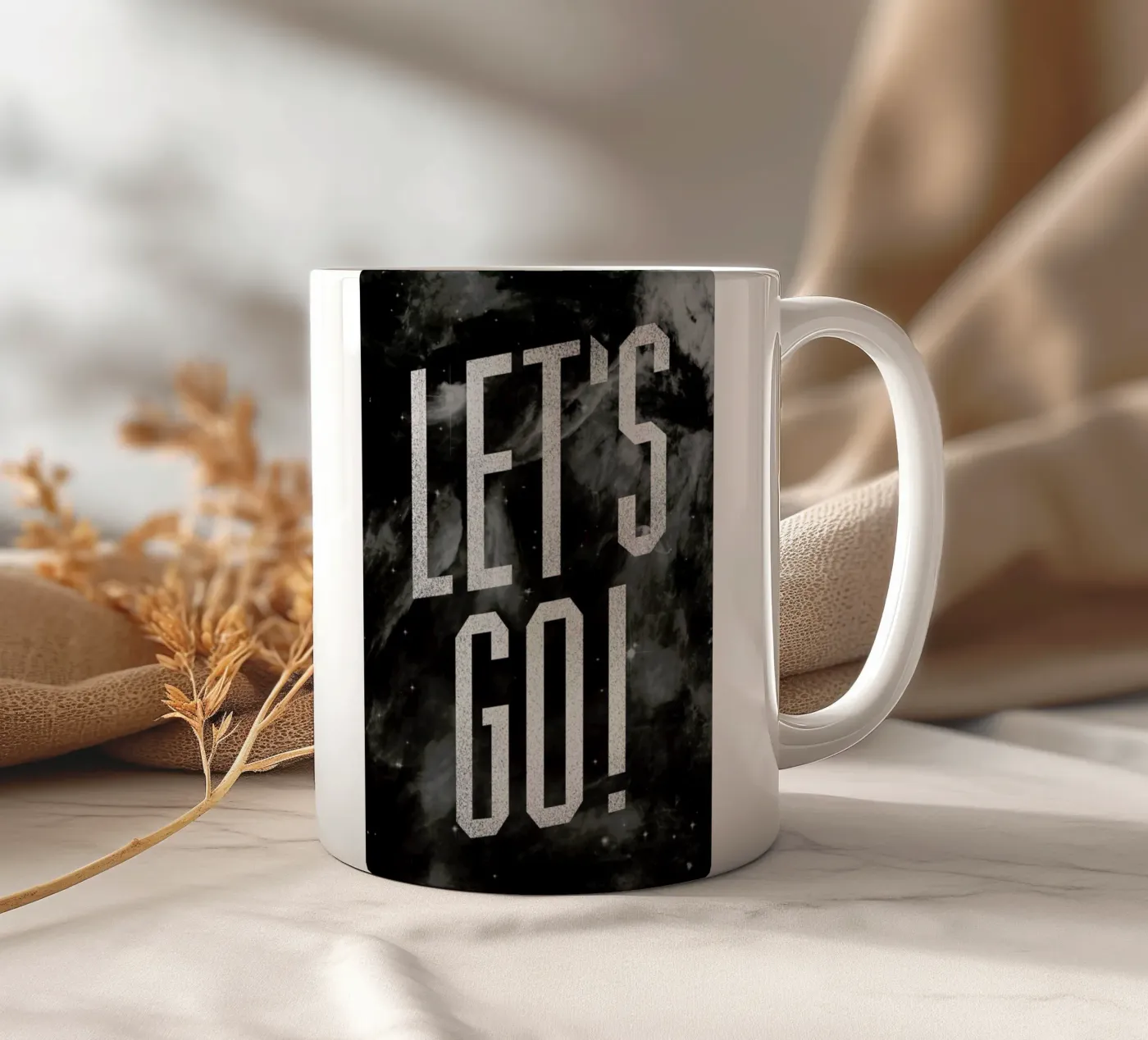Let's Go ceramic mug by Summerchamps