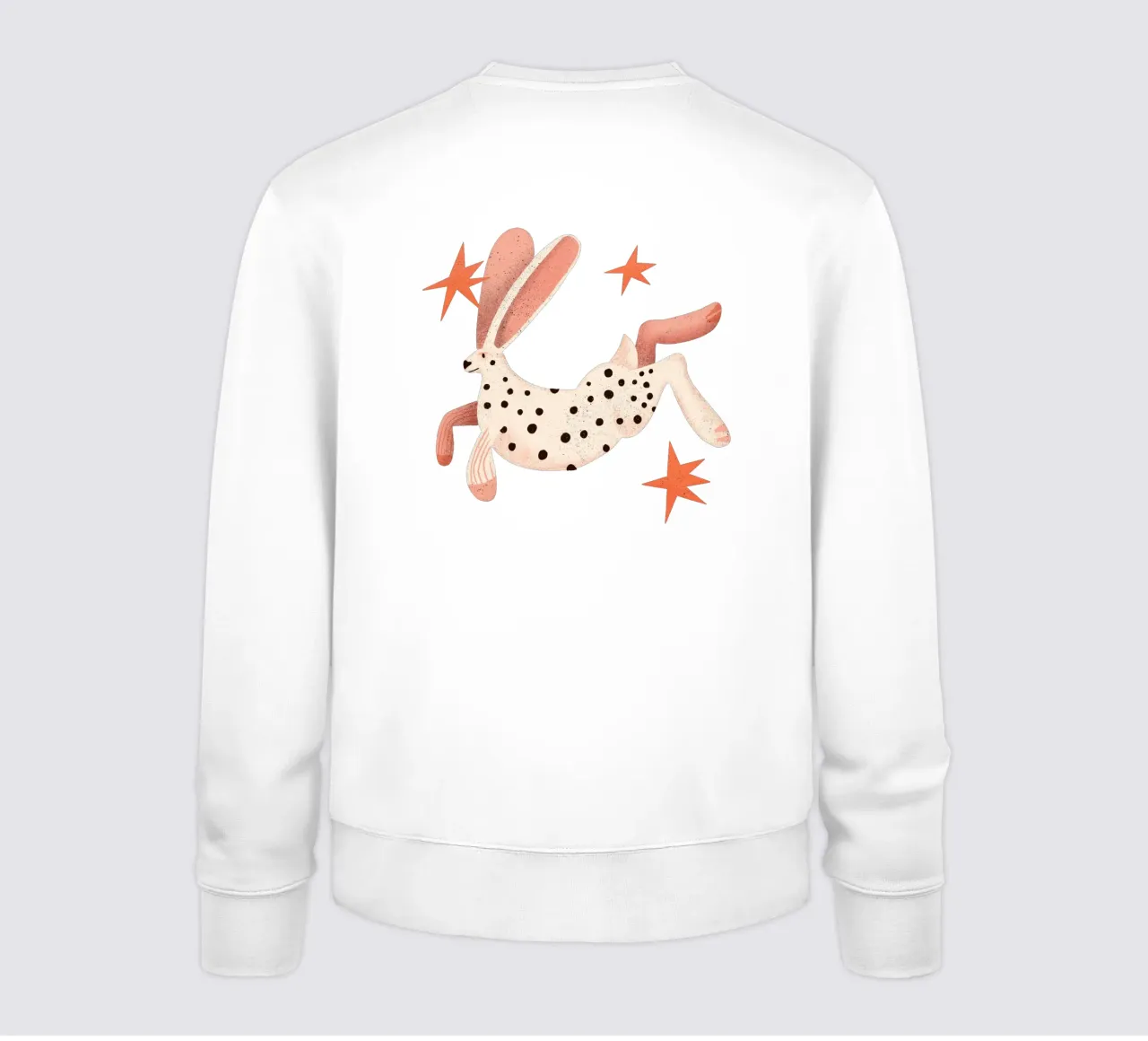 Lapin blanc à pois noirs sweat de Bold & Beautiful