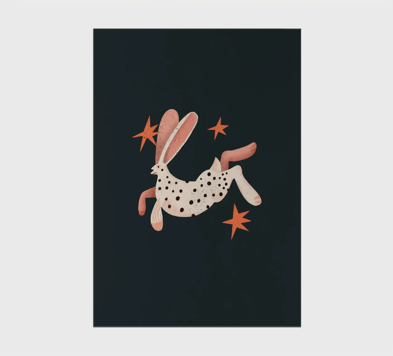 Lapin blanc à pois noirs carnet de notes de Bold & Beautiful