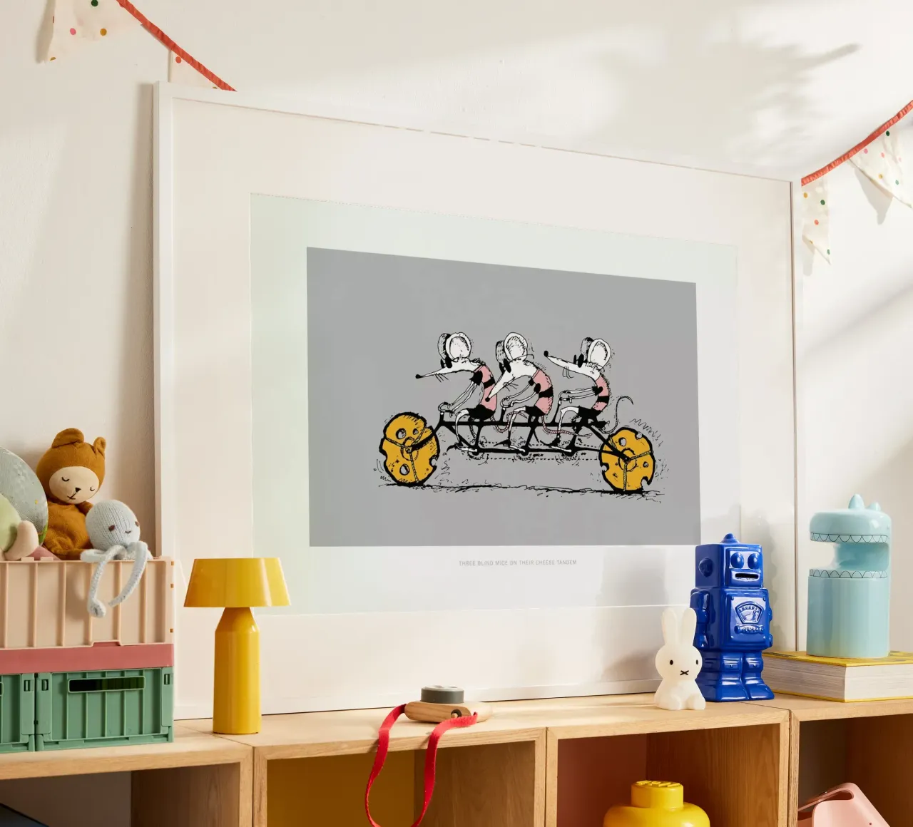Blind Mice poster con telaio in plastica da Michael Valenti