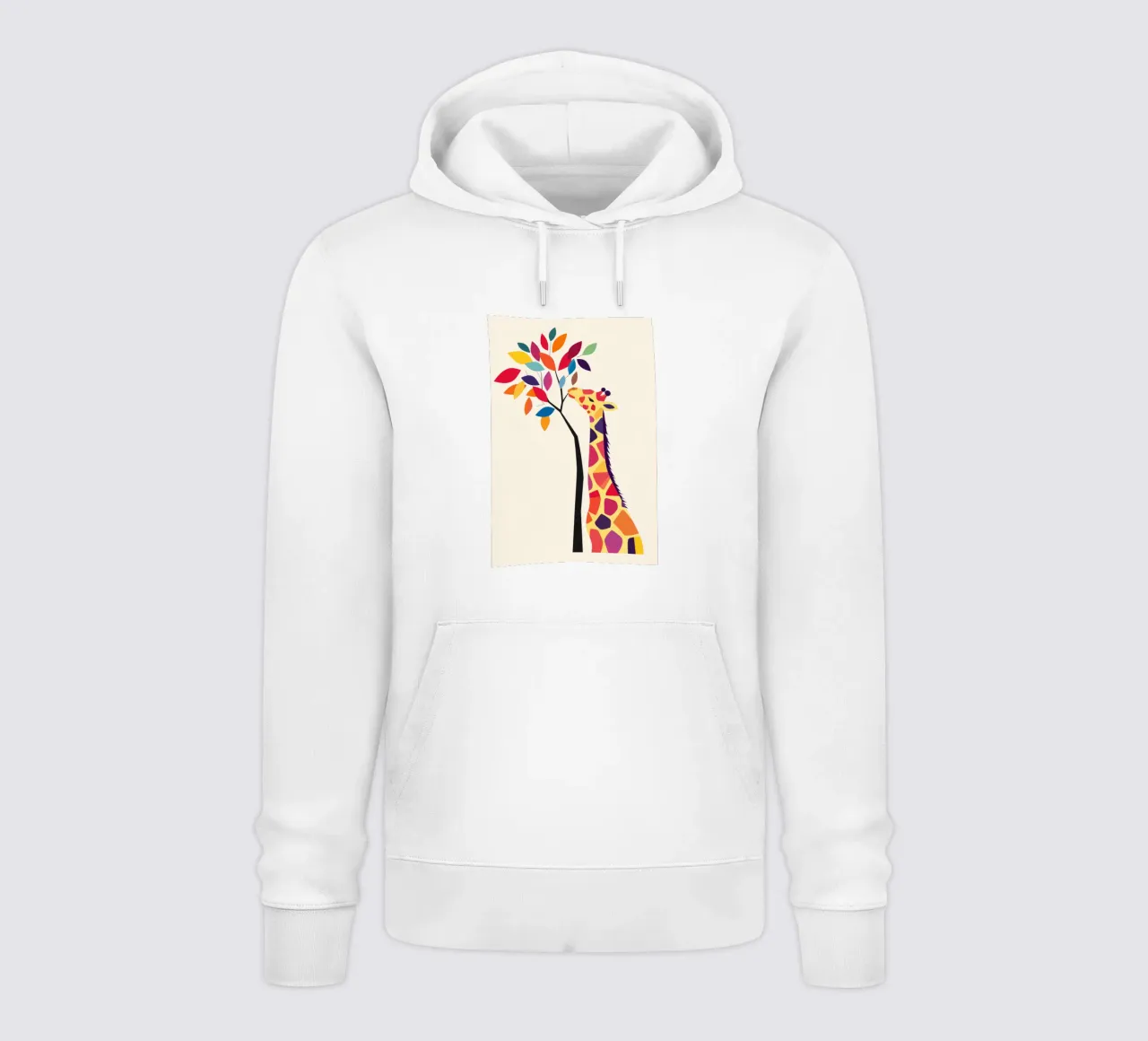 Giraffa con albero felpa con cappuccio da DreamPixel