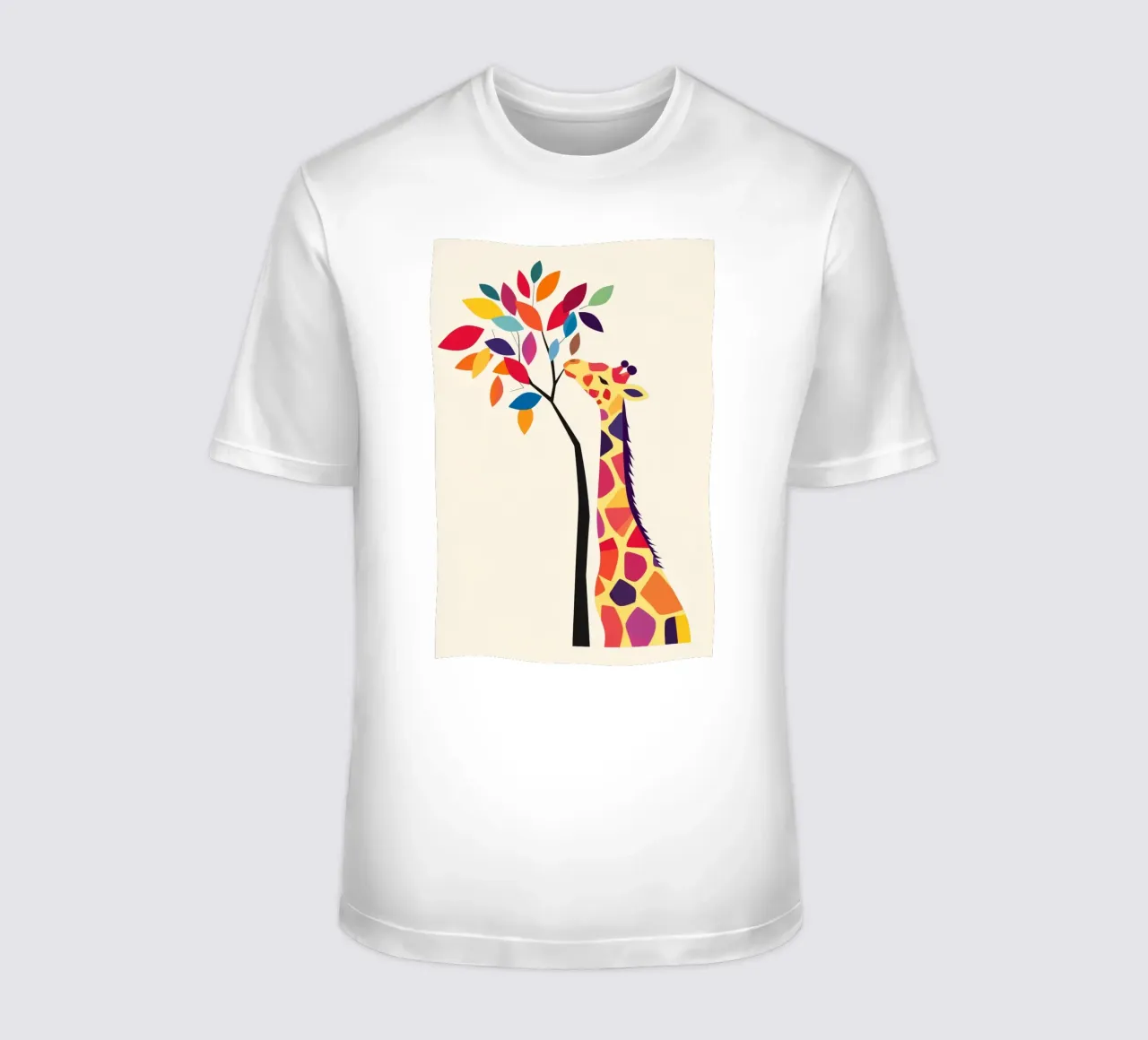 Giraffa con albero t-shirt da DreamPixel