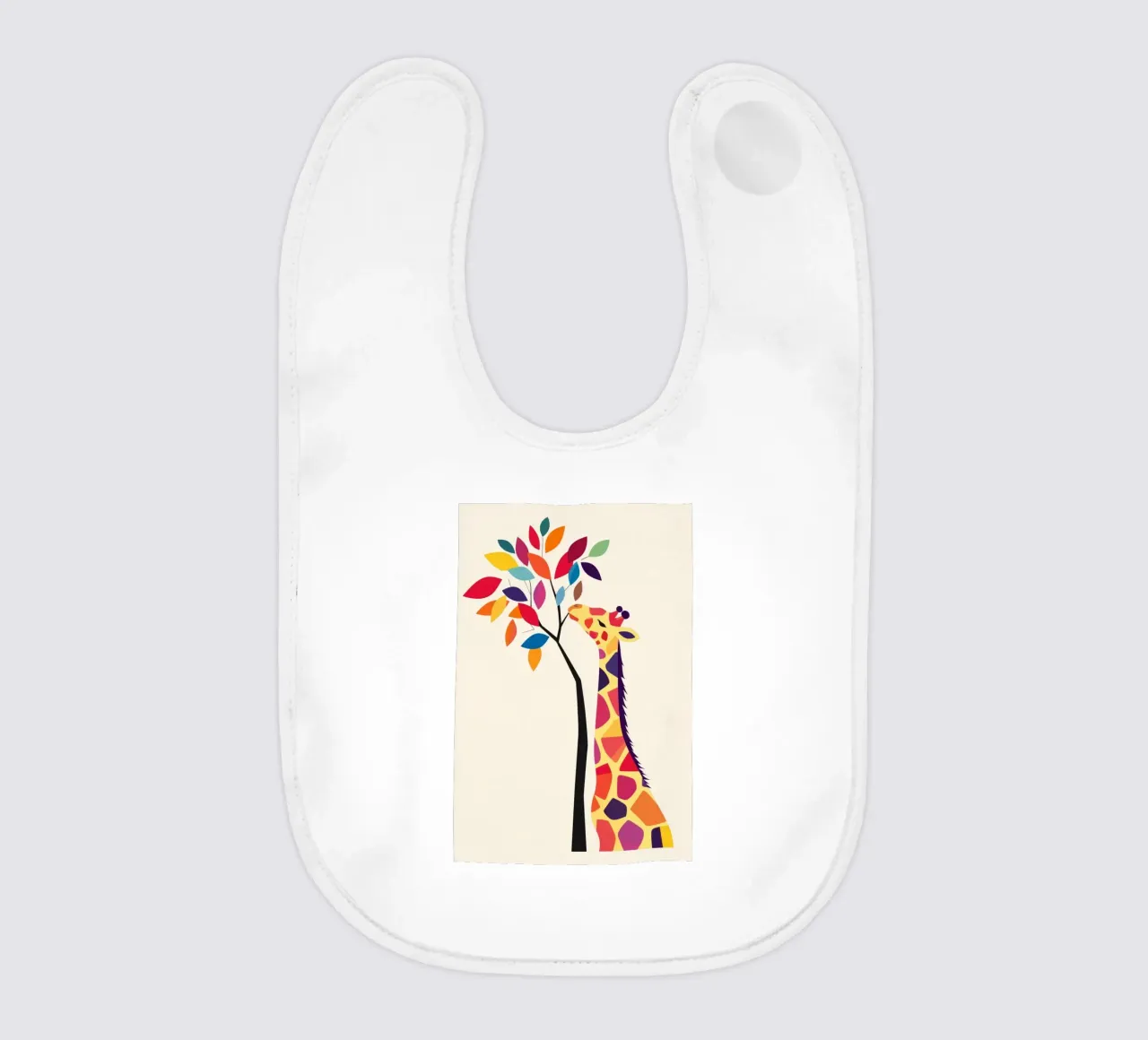 Jirafa con árbol babero de DreamPixel