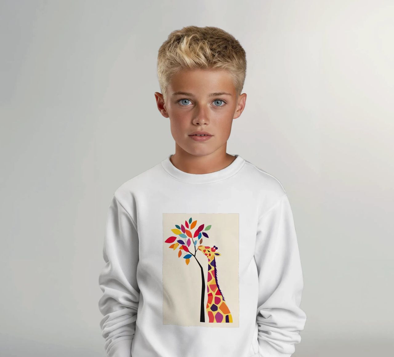 Giraffa con albero felpa bambino da DreamPixel
