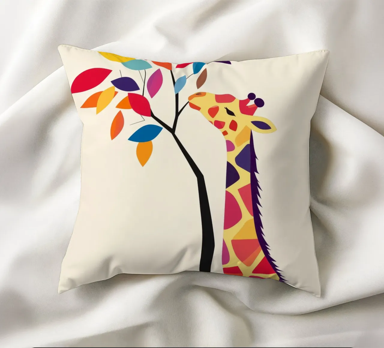 Giraffa con albero cuscino da DreamPixel