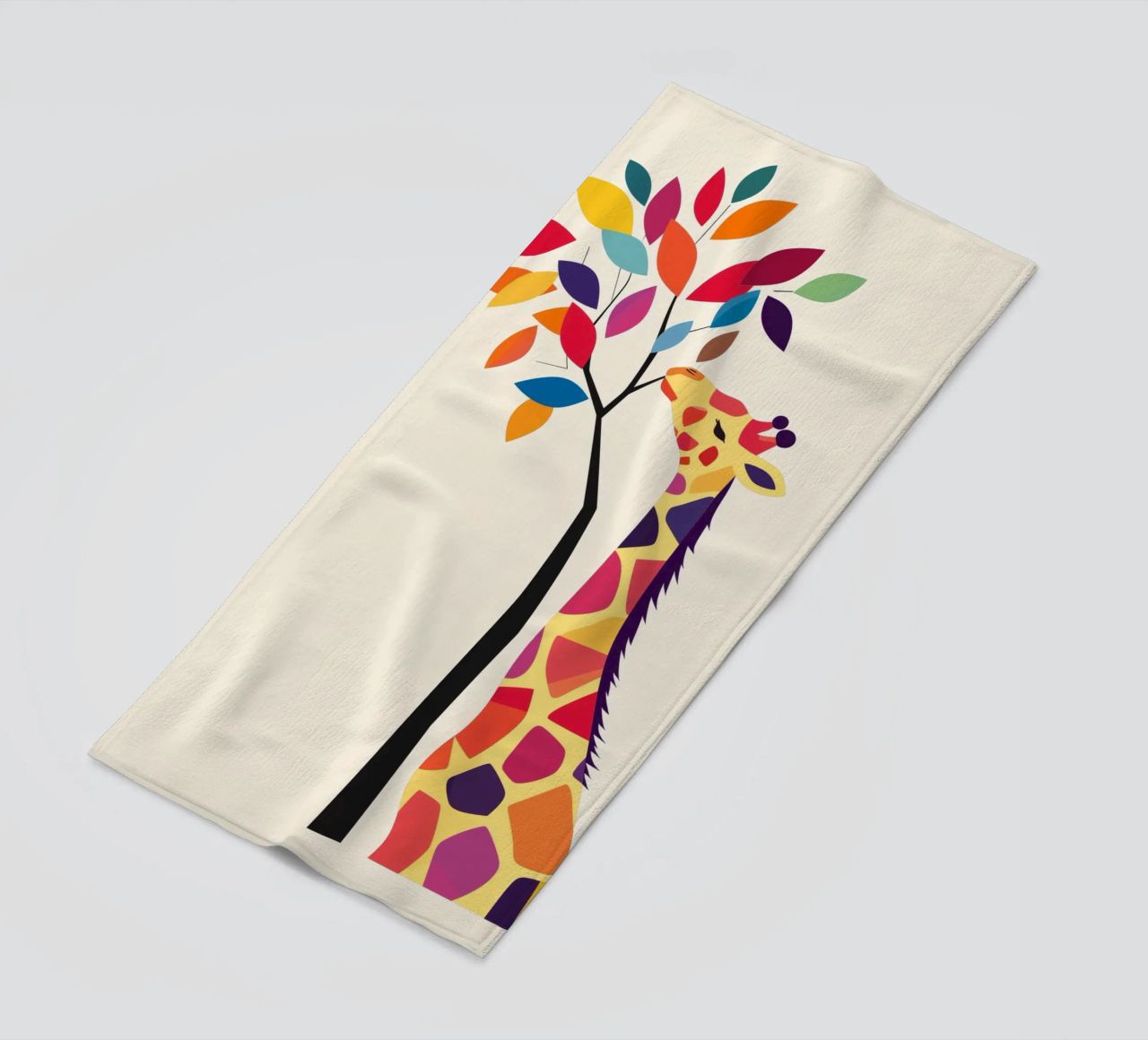 Giraffa con albero telo mare da DreamPixel
