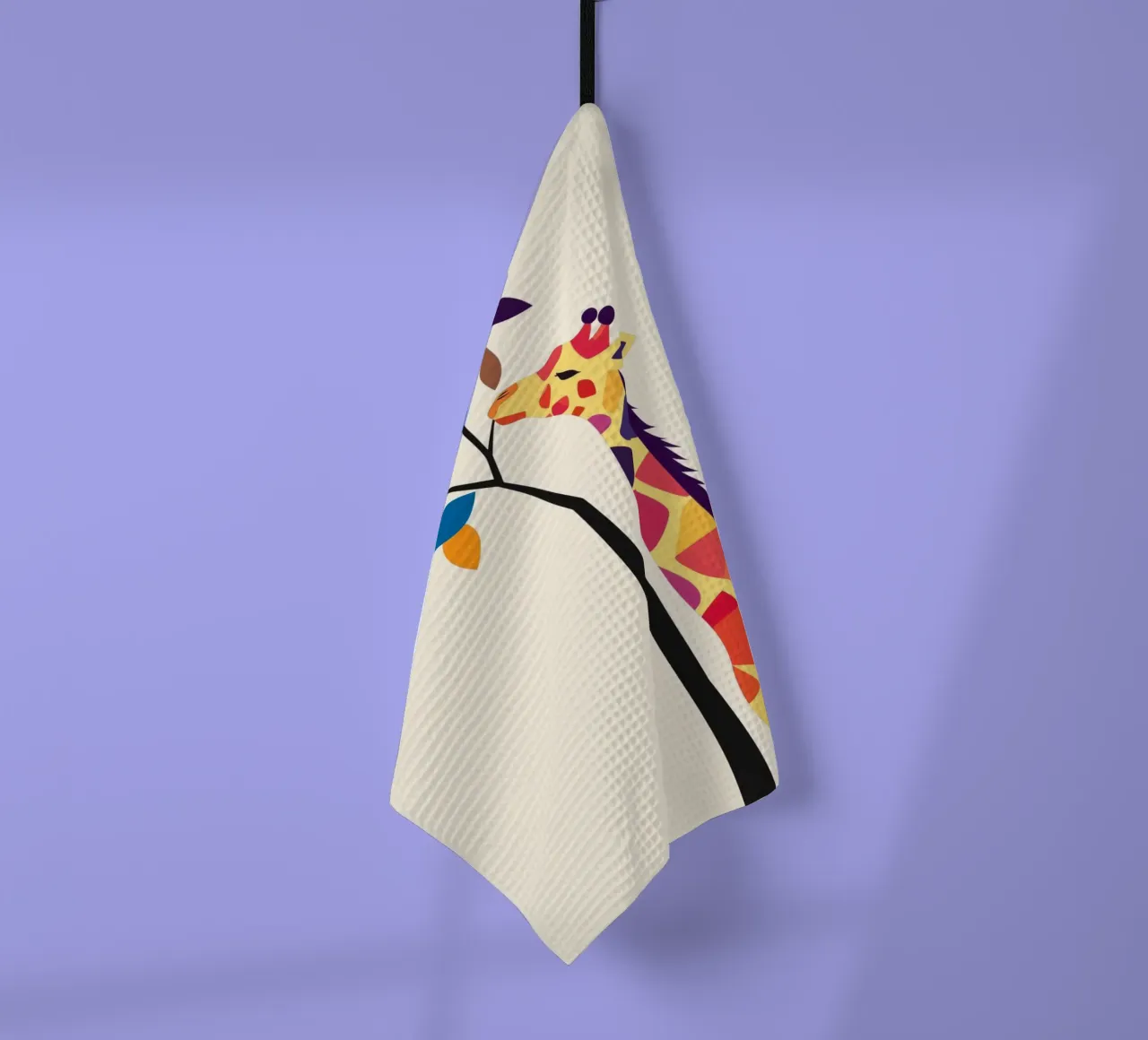 Giraffa con albero canovaccio da cucina da DreamPixel