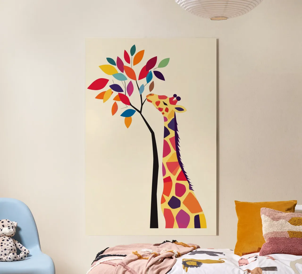 Giraffa con albero plexiglass da DreamPixel